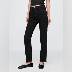 NWT Gap High-Rise Straight Leg Women’s Jeans - Black Size 29